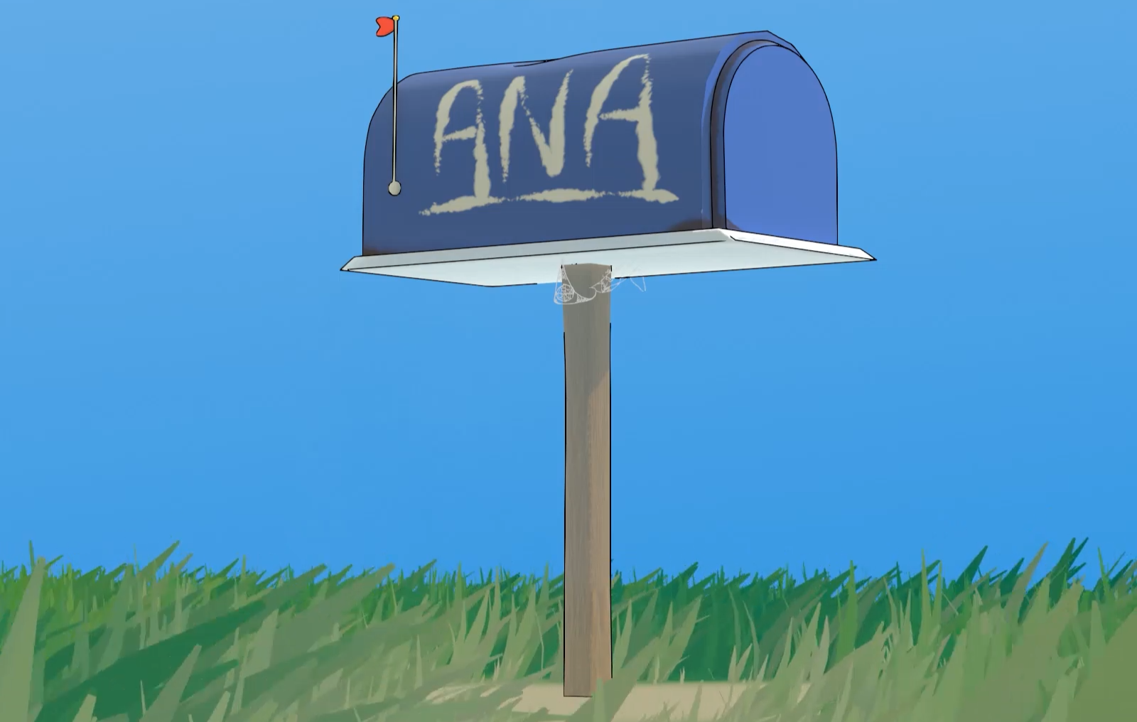 Postal Mail Texture Painting